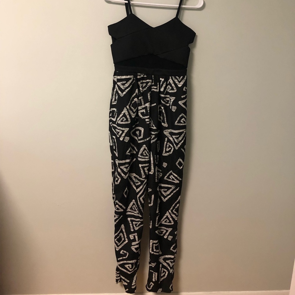 Black and white jumpsuit